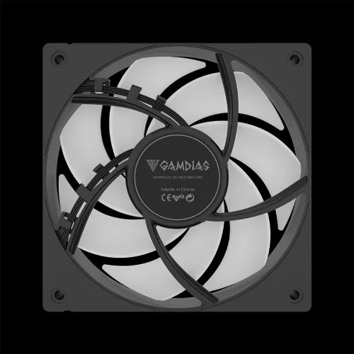 Tản Nhiệt Nước GAMDIAS CHIONE P5-240 ARGB Black – AIO 240mm | Màn Hình LCD IPS 3,4 Inch